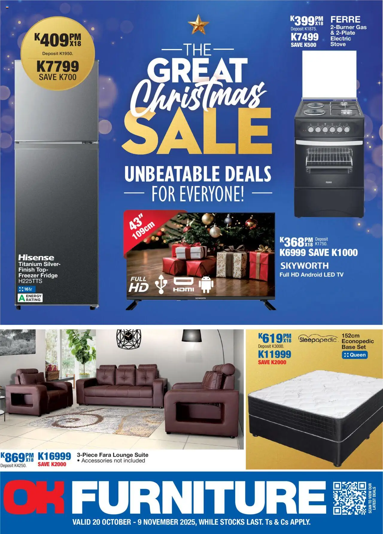 OK Furniture Catalogue Zambia from 20/10 - 09/11/2025 > Promotions