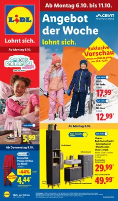 Vorschau von dem Prospekt des Geschäftes Lidl, gültig ab dem 06.10.2025