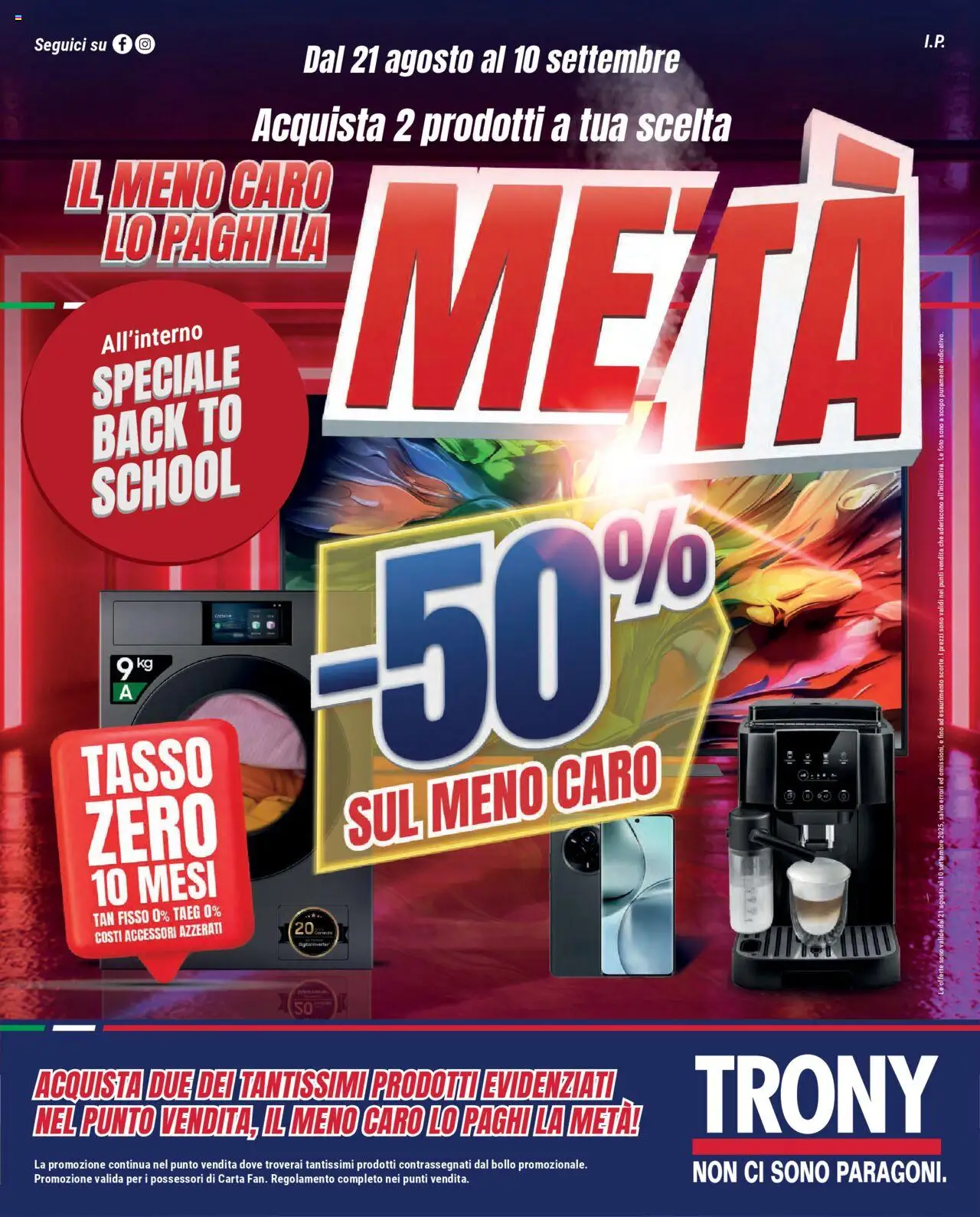 Volantino Trony valido da 21/08/2025 numero di pagina 1