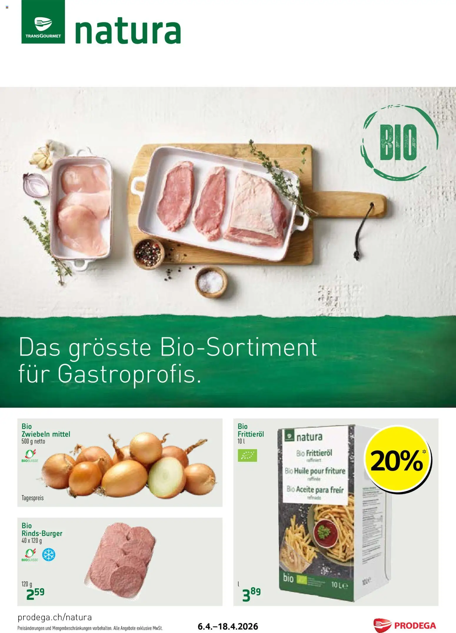 Vorschau des Merkblatts Prodega aktionen Natura vom Shop Prodega gültig von 06.04.2026 bis 18.04.2026