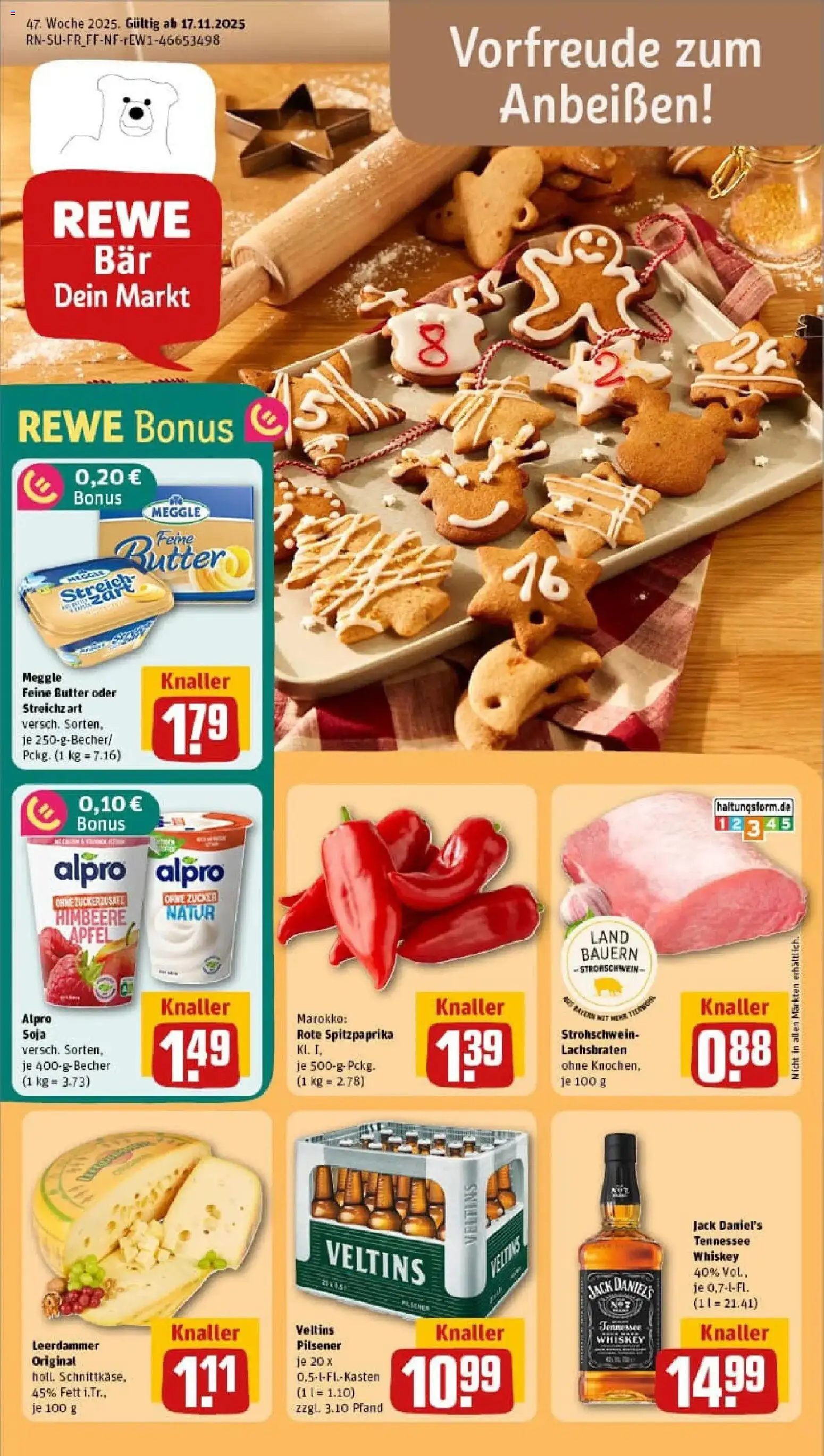 Vorschau von dem Prospekt des Geschäftes Rewe, gültig ab dem 17.11.2025