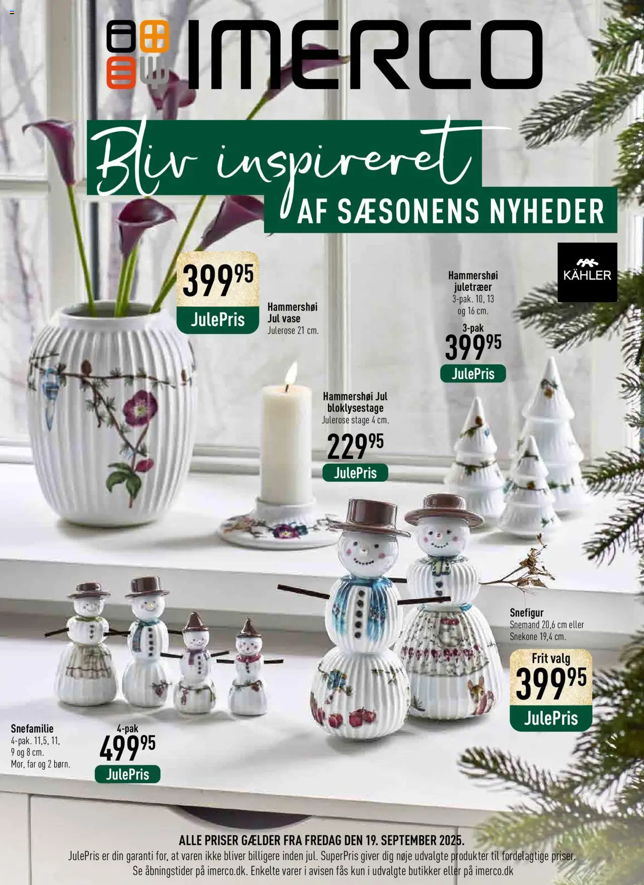 Eksempel på tilbudsavis Jule fra butik Imerco gyldig fra 19/09/2025