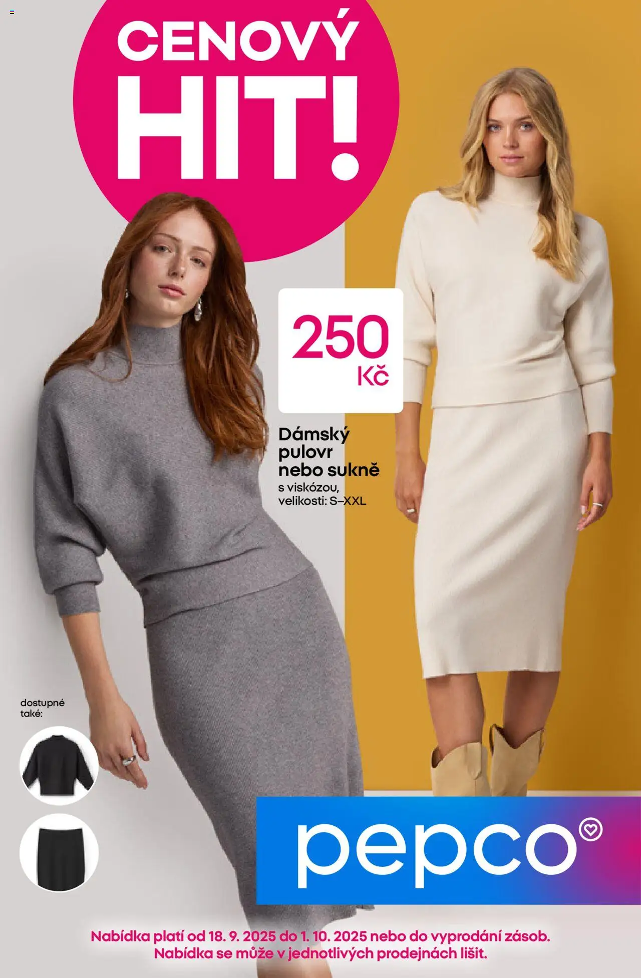 Náhled nabídky: Pepco Leták platný od 18.09.2025 - Sukně