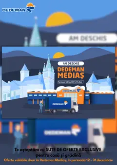 Previzualizarea de cataloage: Dedeman Catalog - Mediaș valabil de la 12.12.2025