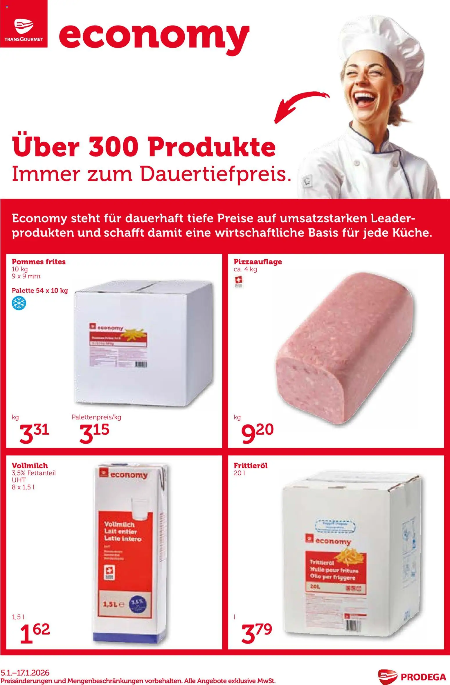 Vorschau des Merkblatts Aktionen Economy vom Shop Prodega gültig von 05.01.2026 bis 17.01.2026 - Pommes Frites, Hülle