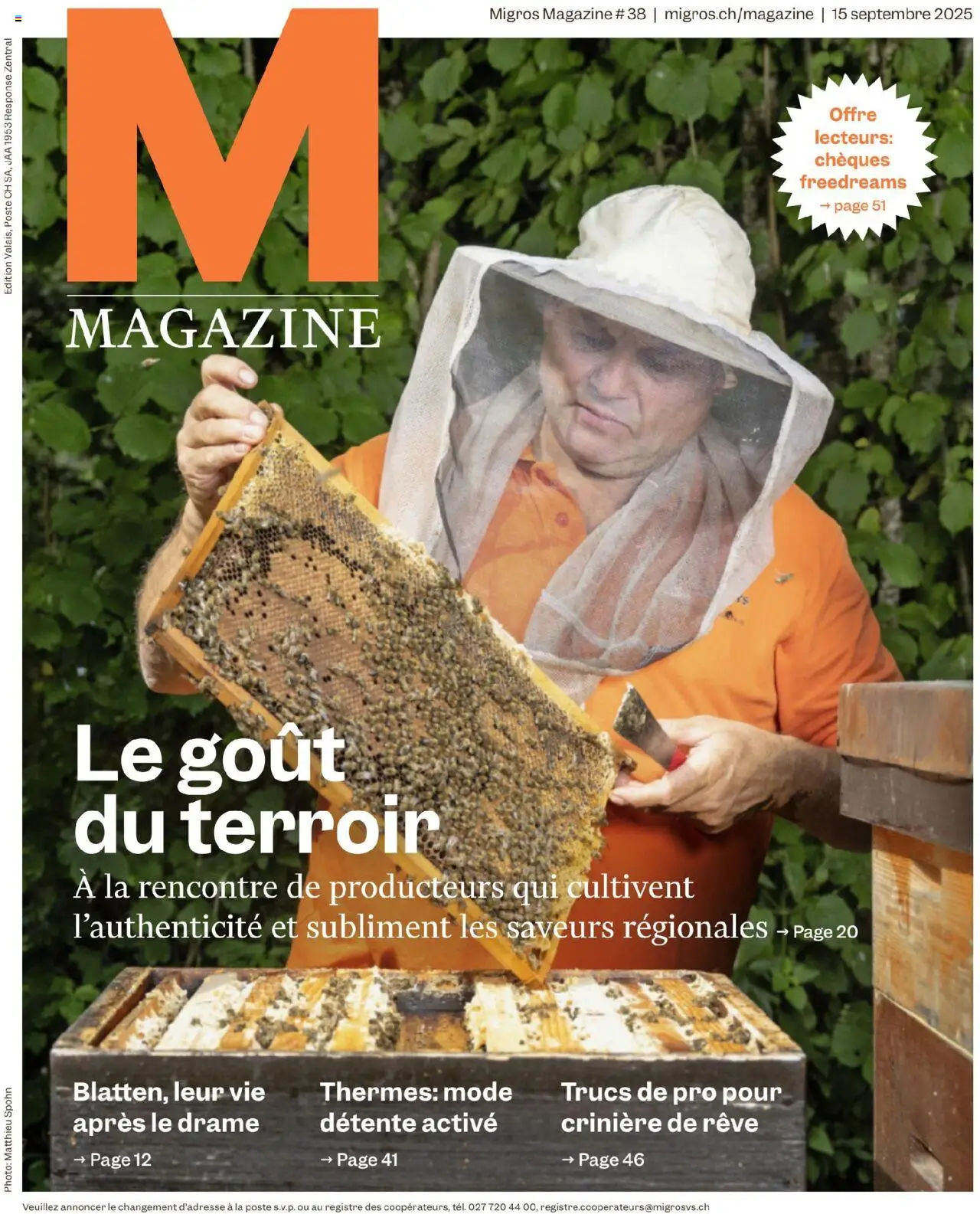 Migros Magazin FR ab 16.09.2025 - Seitennummer 1