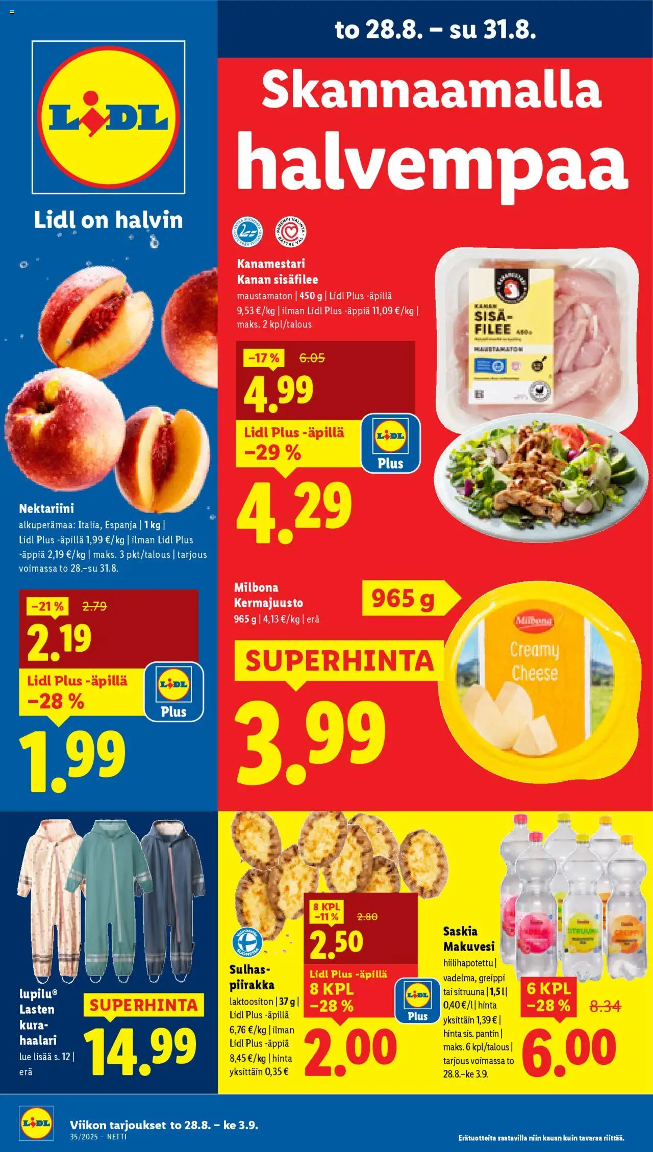 Lidl-kaupan Tarjoukset - Helsinki voimassa 28/08/2025 - Sivulla 1