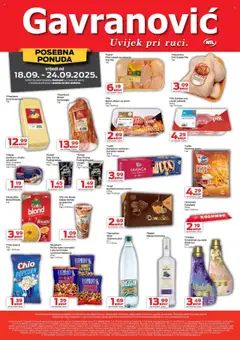 Pregled letka Katalog trgovine Gavranović vrijedi od 18.09.2025