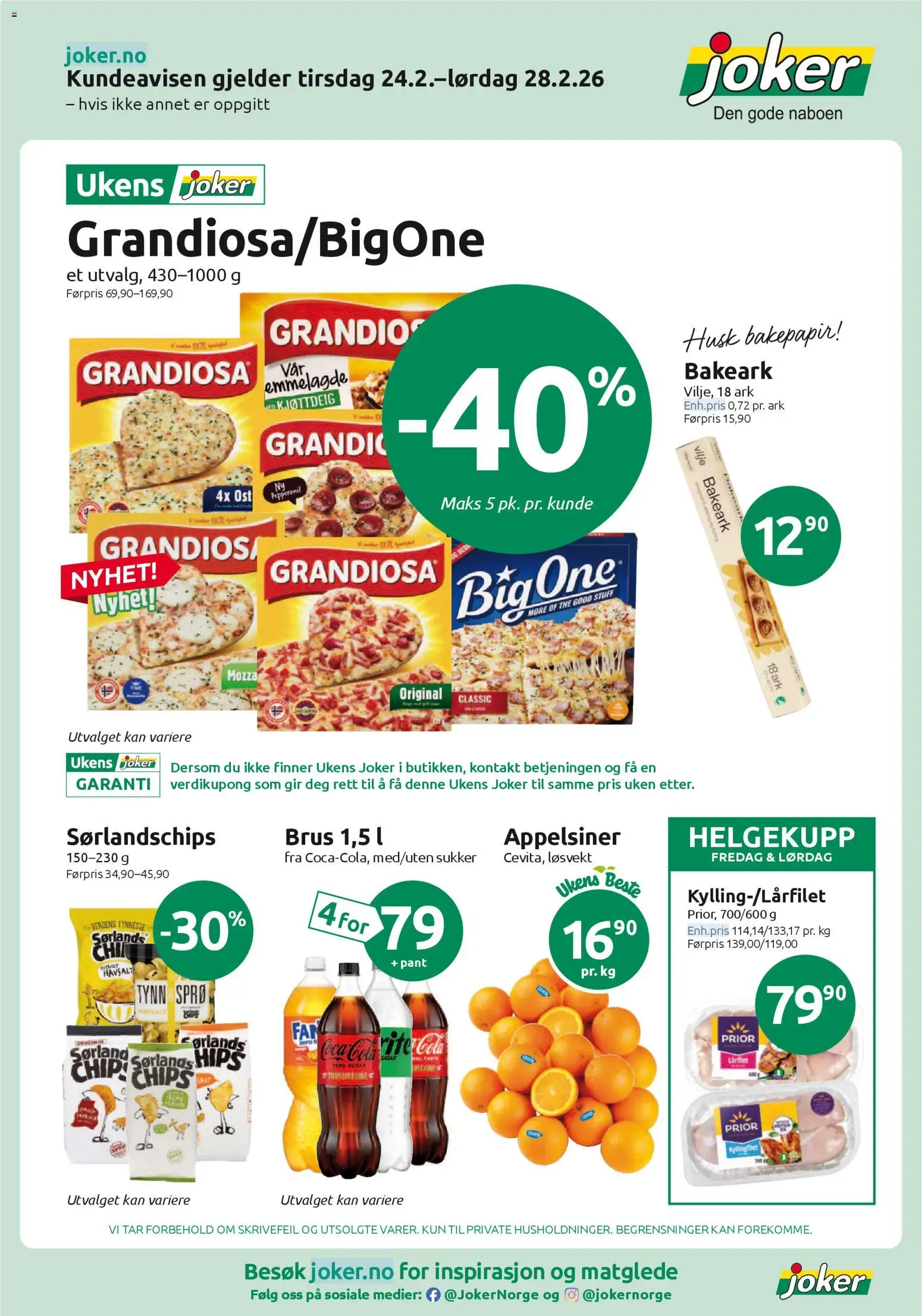 Forhåndsvis Kundeavis fra butikk Joker gyldig fra 24/02/2026