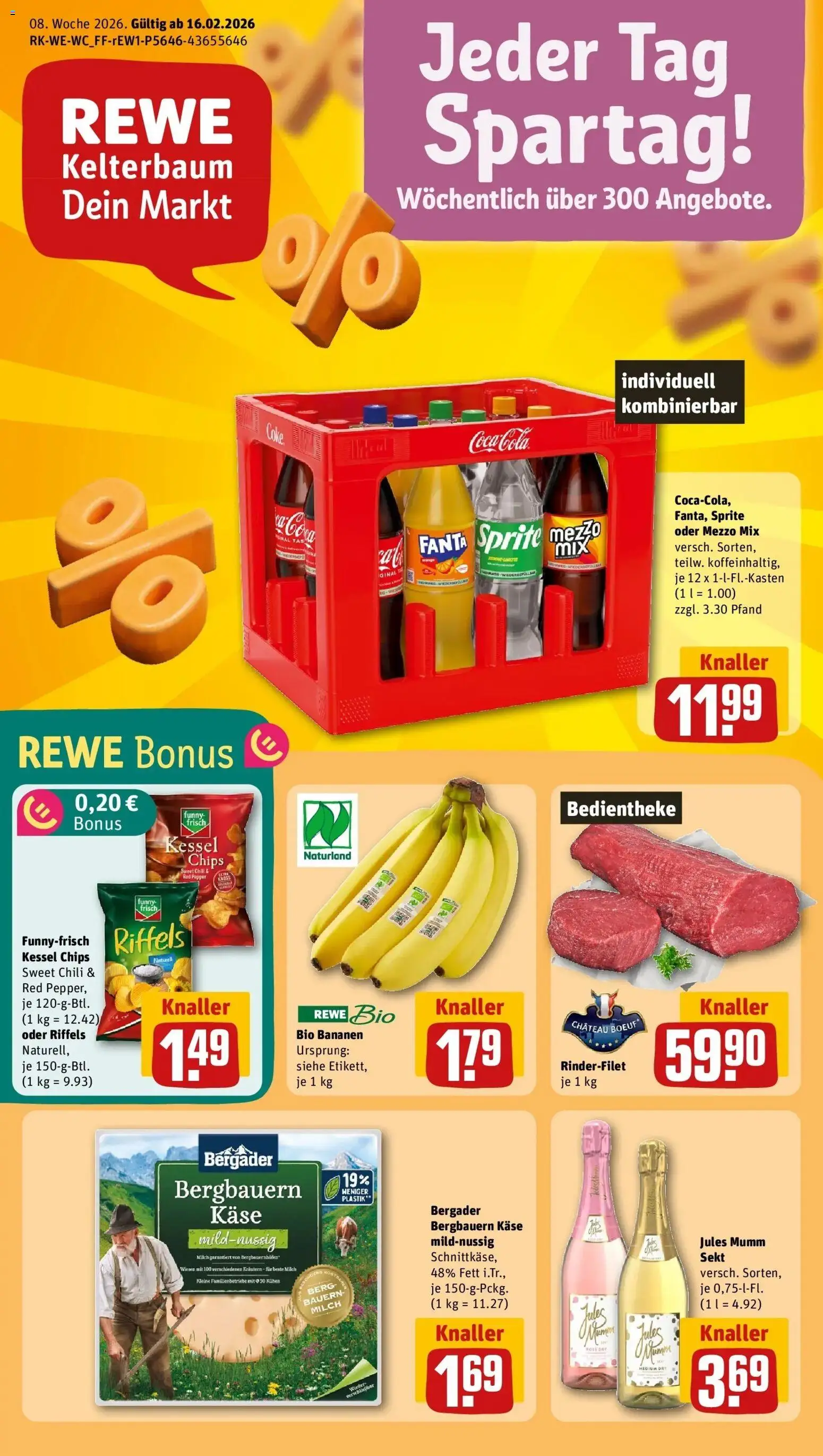 Vorschau von dem Prospekt des Geschäftes Rewe, gültig ab dem 16.02.2026