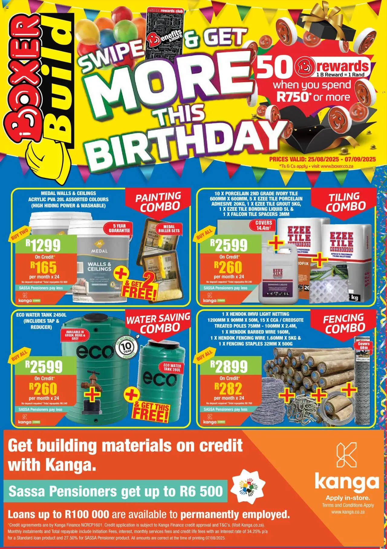 Boxer Eastern Cape - Build from 25/08 - 07/09/2025 > Promotions