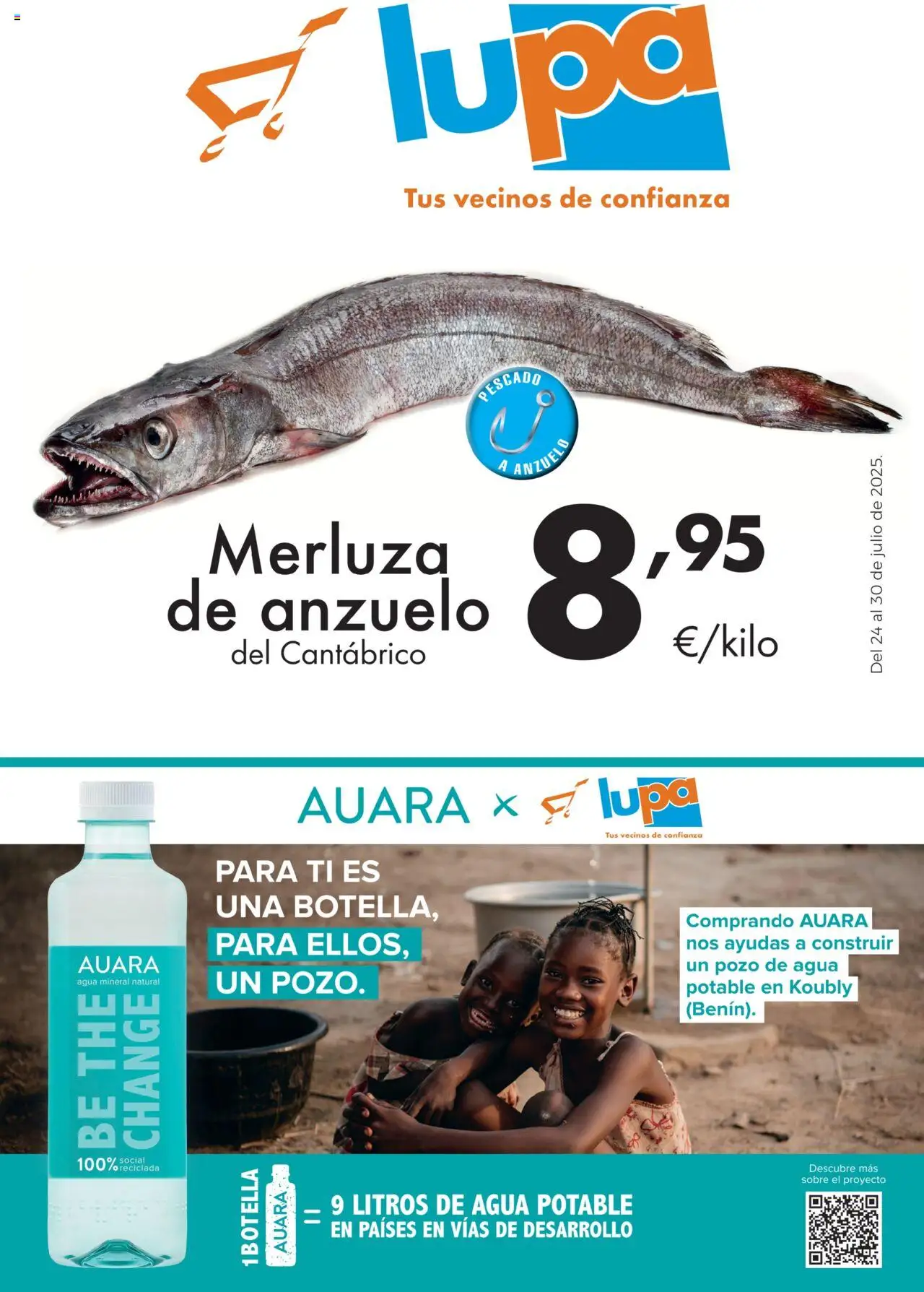 Lupa Supermercados Folleto > 24/07 - 30/07/2025 > Ofertas - Pescado, Agua