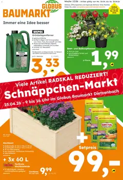 Vorschau von dem Prospekt des Geschäftes Globus Baumarkt, gültig ab dem 20.04.2026