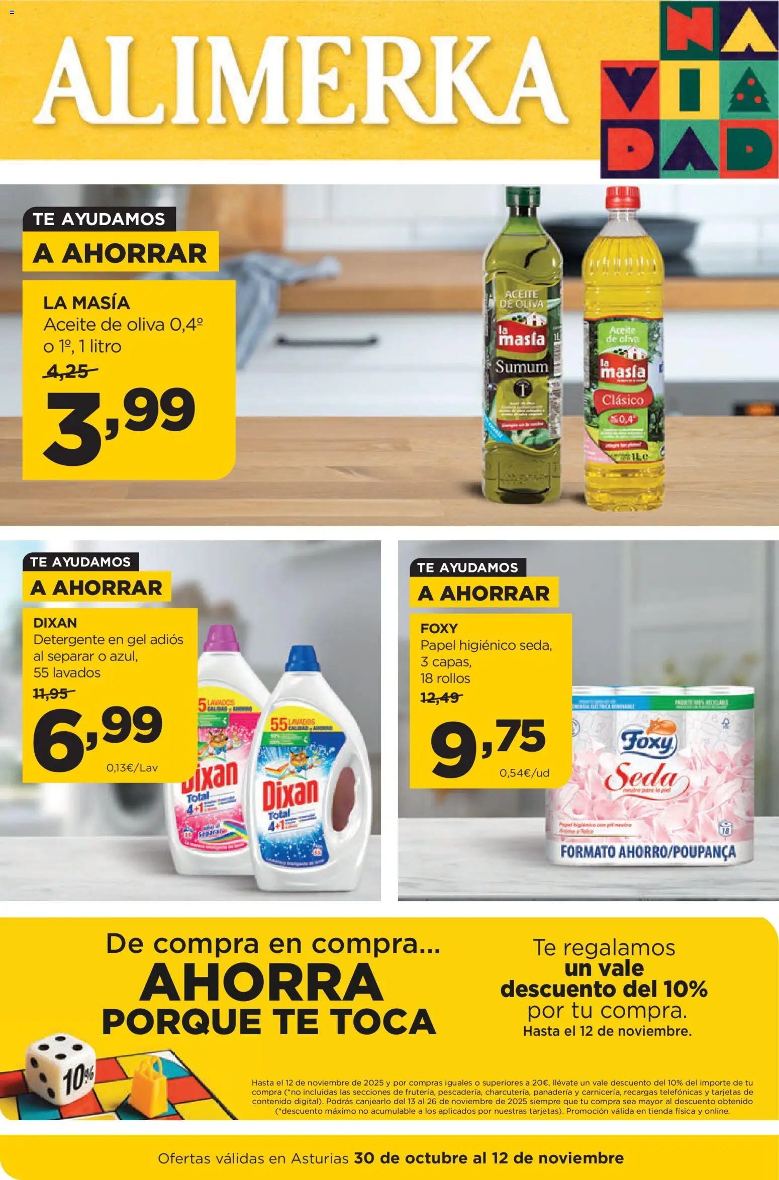 Vista previa del folleto de la tienda Alimerka válido desde el 30/10/2025 