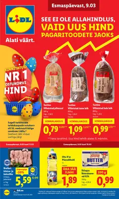 Lidl kliendilehe eelvaade alates 09.03.2026