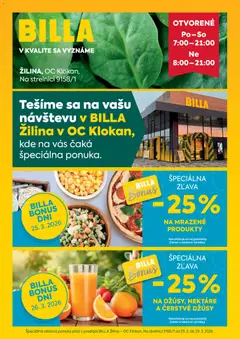 Náhľad Billa letáku platného od 25.03.2026