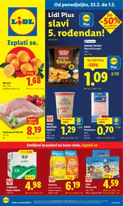 Pregled letka Katalog trgovine Lidl vrijedi od 19.02.2026
