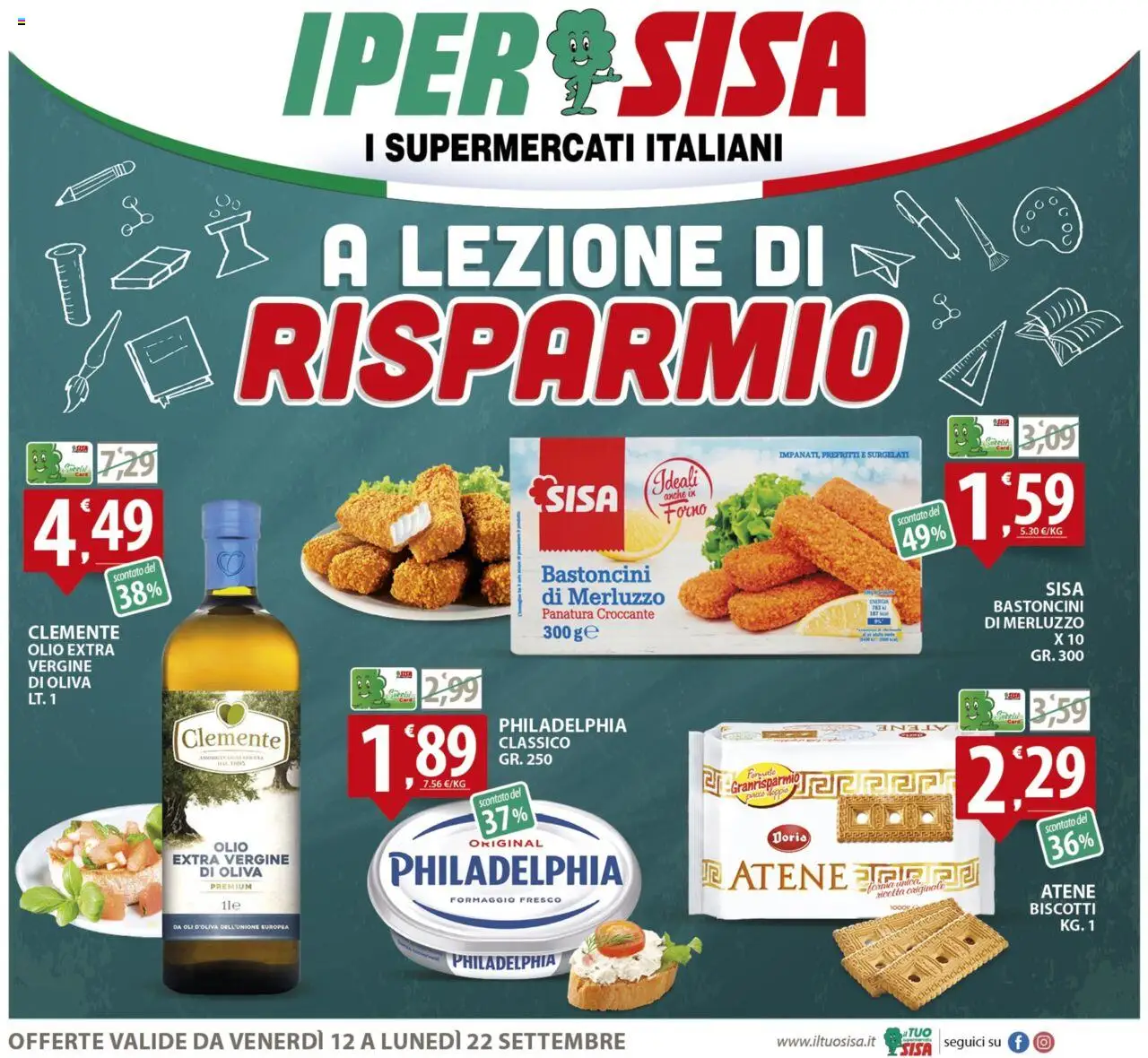 Volantino SISA valido da 12/09/2025 numero di pagina 1