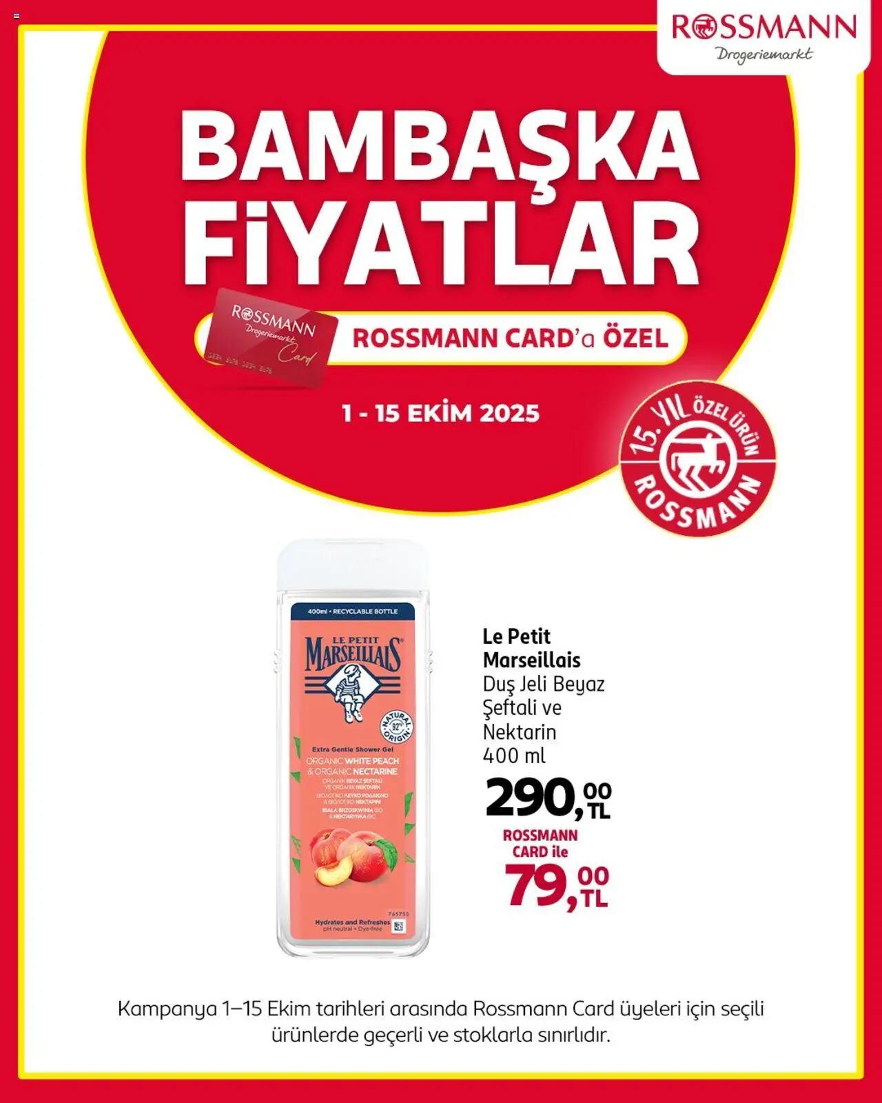 Rossmann Bambaşka Fiyatlar (01 - 15 Ekim 2025) - Sayfa numarası 1