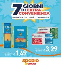 Anteprima dell'opuscolo Volantino Extra Convenienza dal negozio Spazio Conad valido da 13/01/2026
