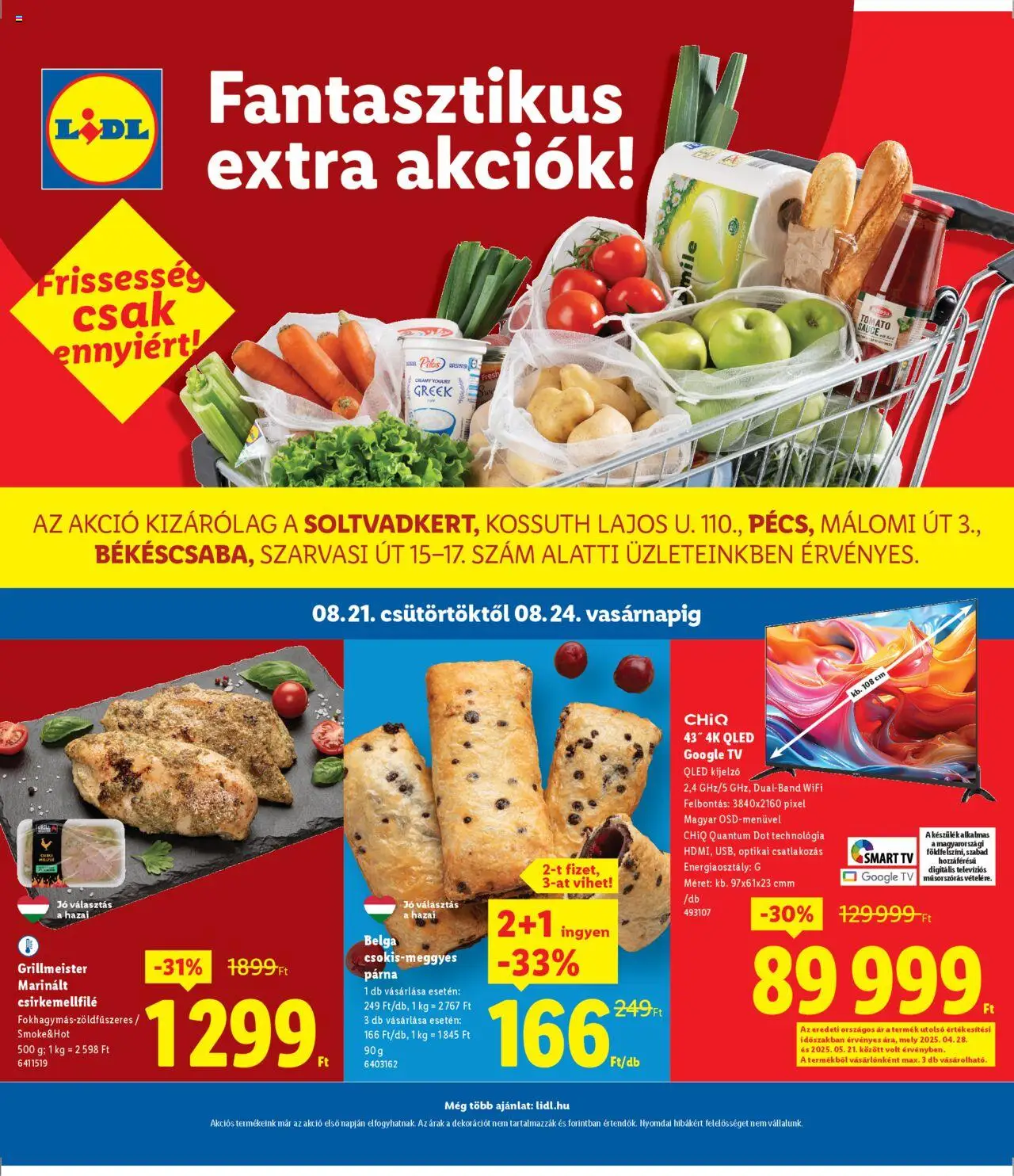 Lidl aktuális szórólap, érvényes 2025.08.21.-től - 1 oldal