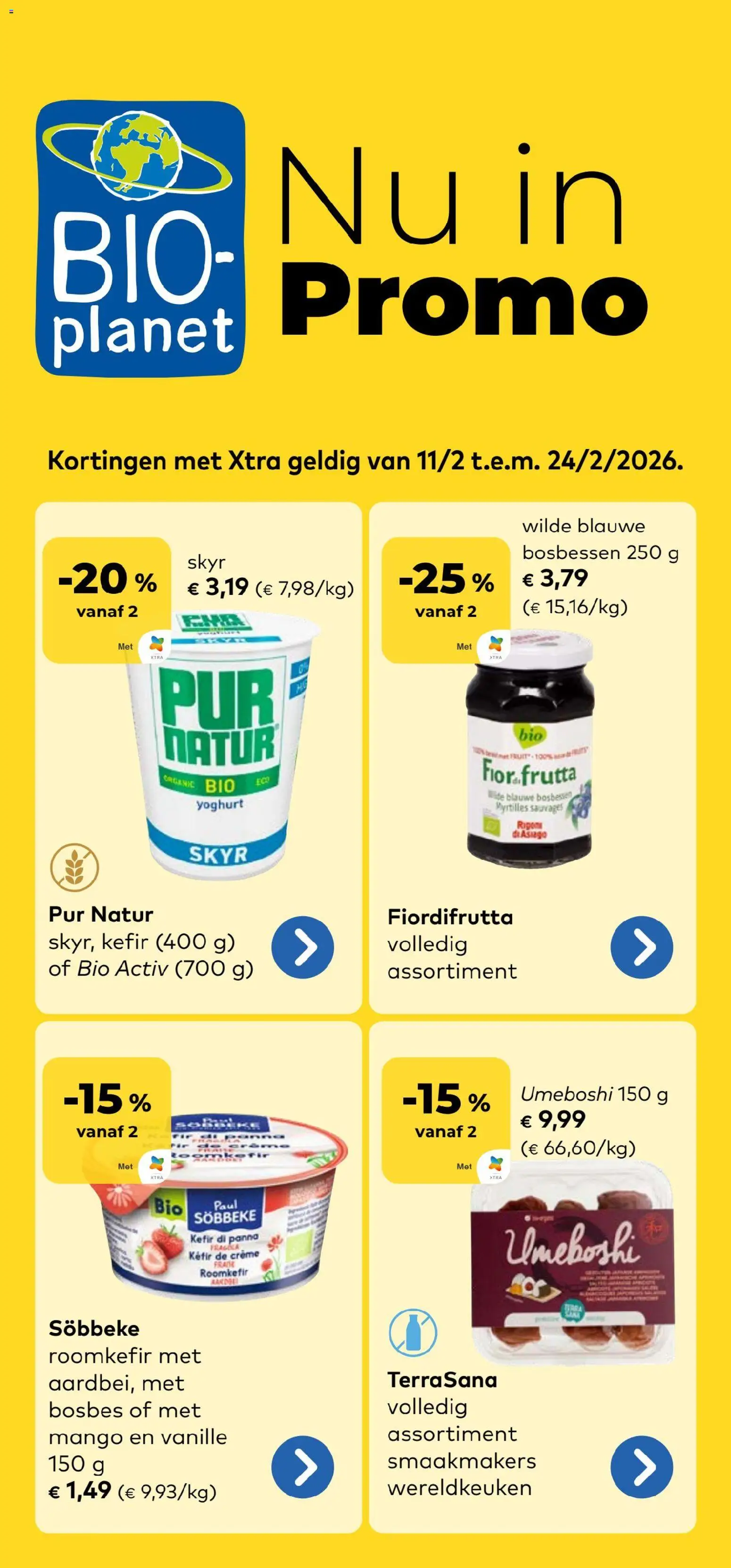 Voorbeeld van Folder van winkel BioPlanet geldig vanaf 11/02/2026