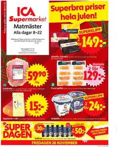 Förhandsgranska reklamblad Stockholm från butik ICA Supermarket gäller från 24/11/2025