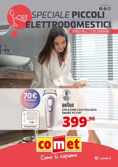 Anteprima dell'opuscolo Volantino Piccoli Elettrodomestici Stiro, Pulizia e Cura Persona dal negozio Comet valido da 14/11/2025