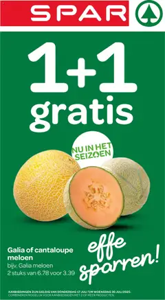 Voorbeeld van Folder van winkel Spar geldig vanaf 17-07-2025