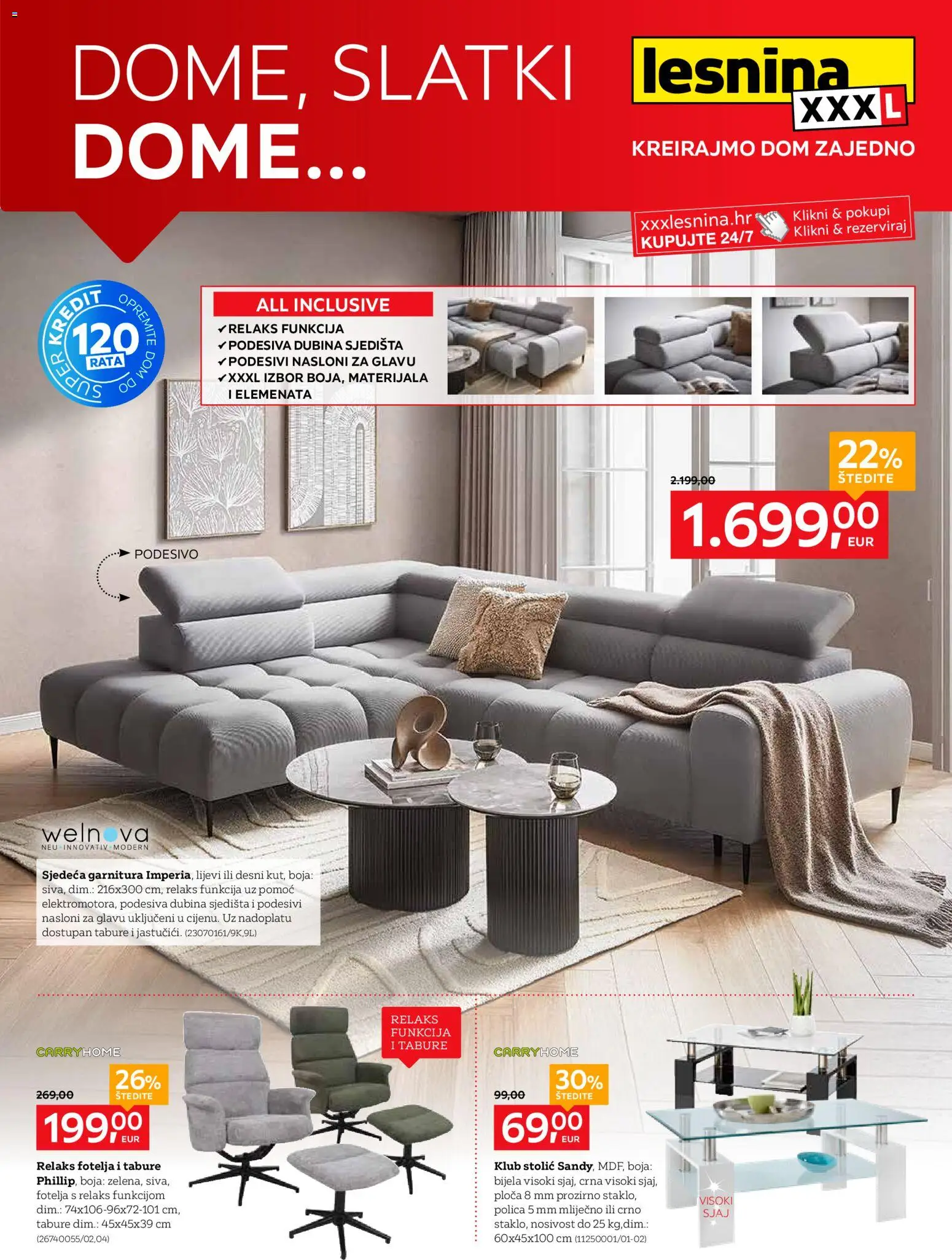 Pregled letka Dome, slatki dome... trgovine Lesnina vrijedi od 01.12.2025