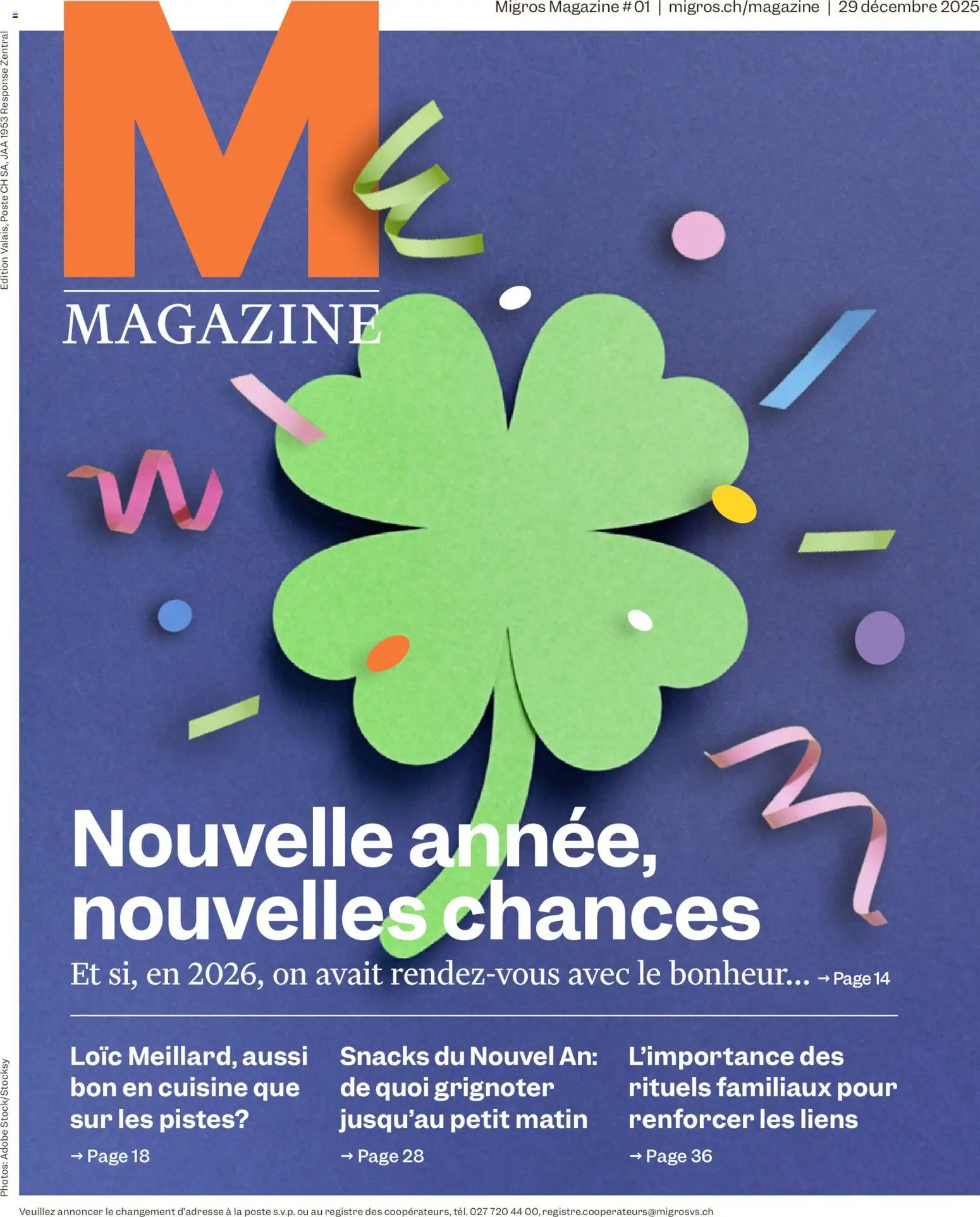 Vorschau des Merkblatts Magazin FR vom Shop Migros gültig von 29.12.2025 bis 05.01.2026