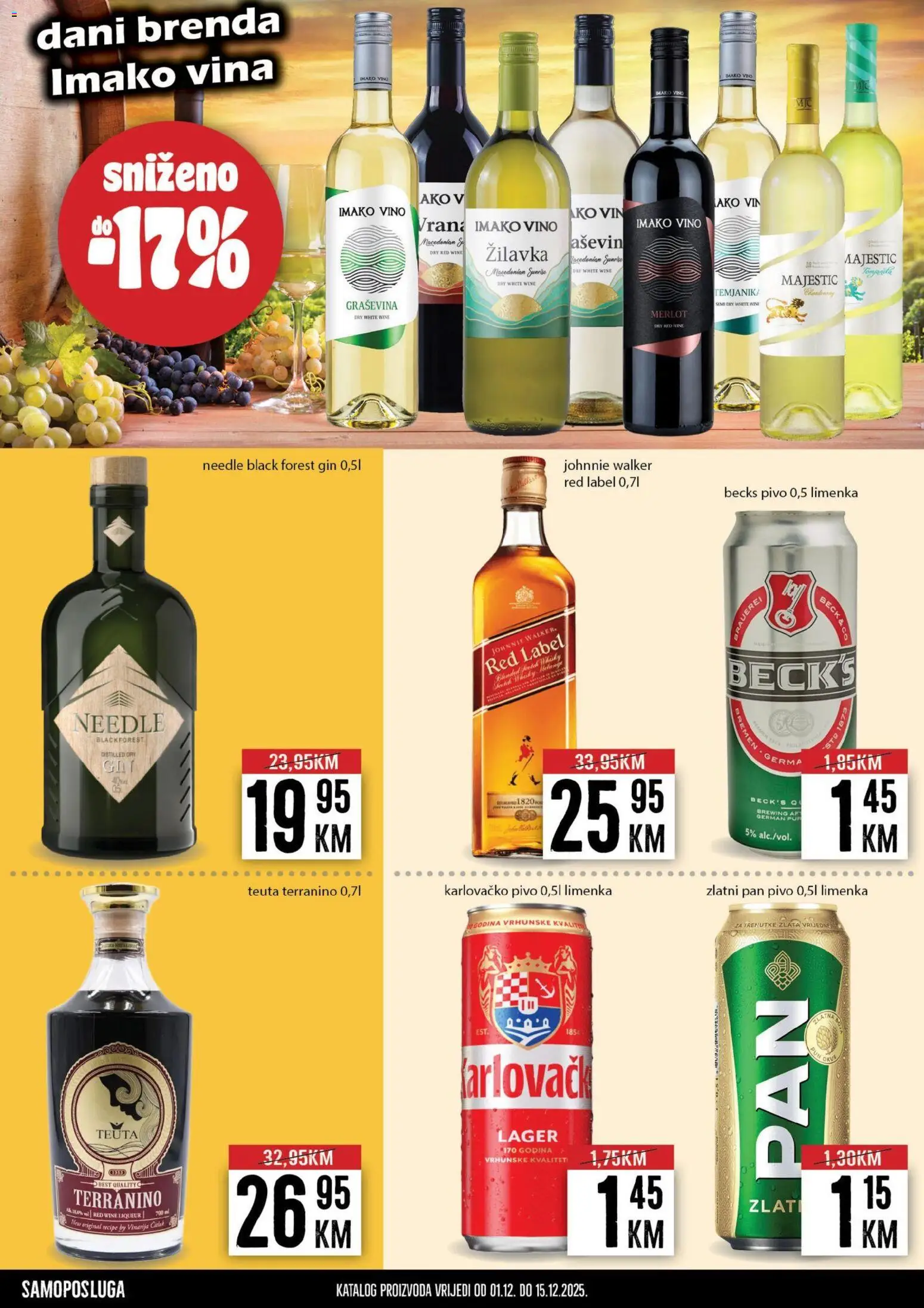 Pregled letka Katalog trgovine Prodex vrijedi od 2025.12.01