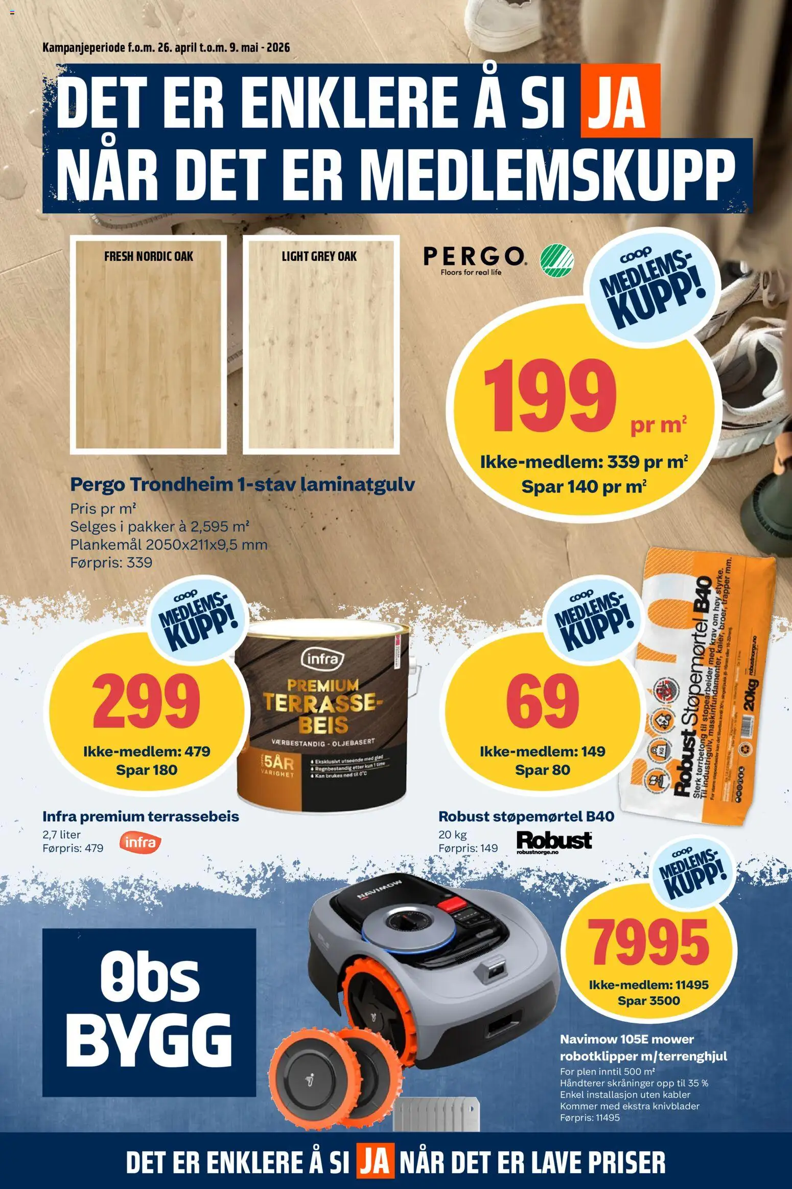 Forhåndsvis Obs Bygg kundeavis fra butikk Obs Bygg gyldig fra 26/04/2026