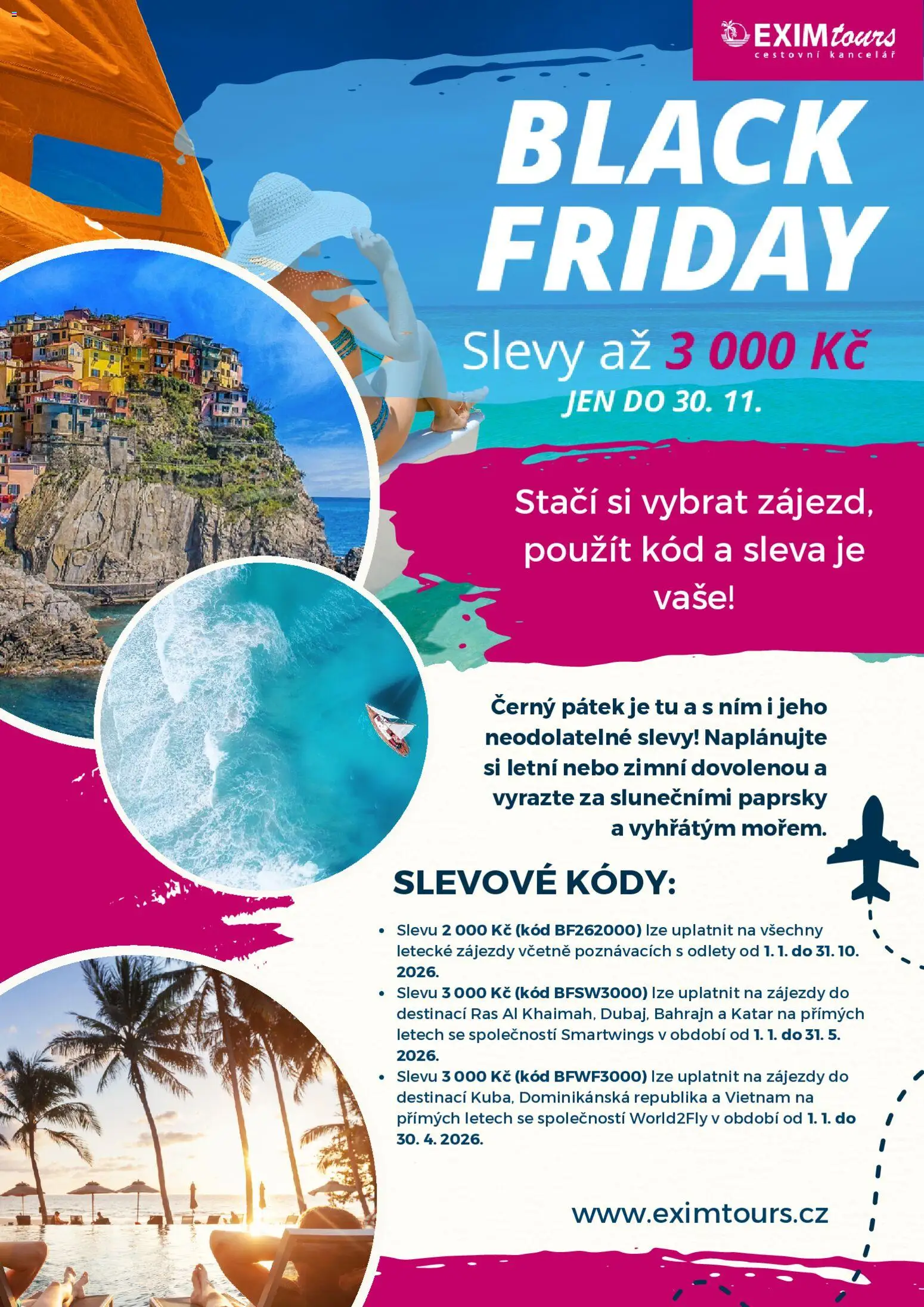 Náhled nabídky: EXIM tours Black Friday platný od 24.11.2025