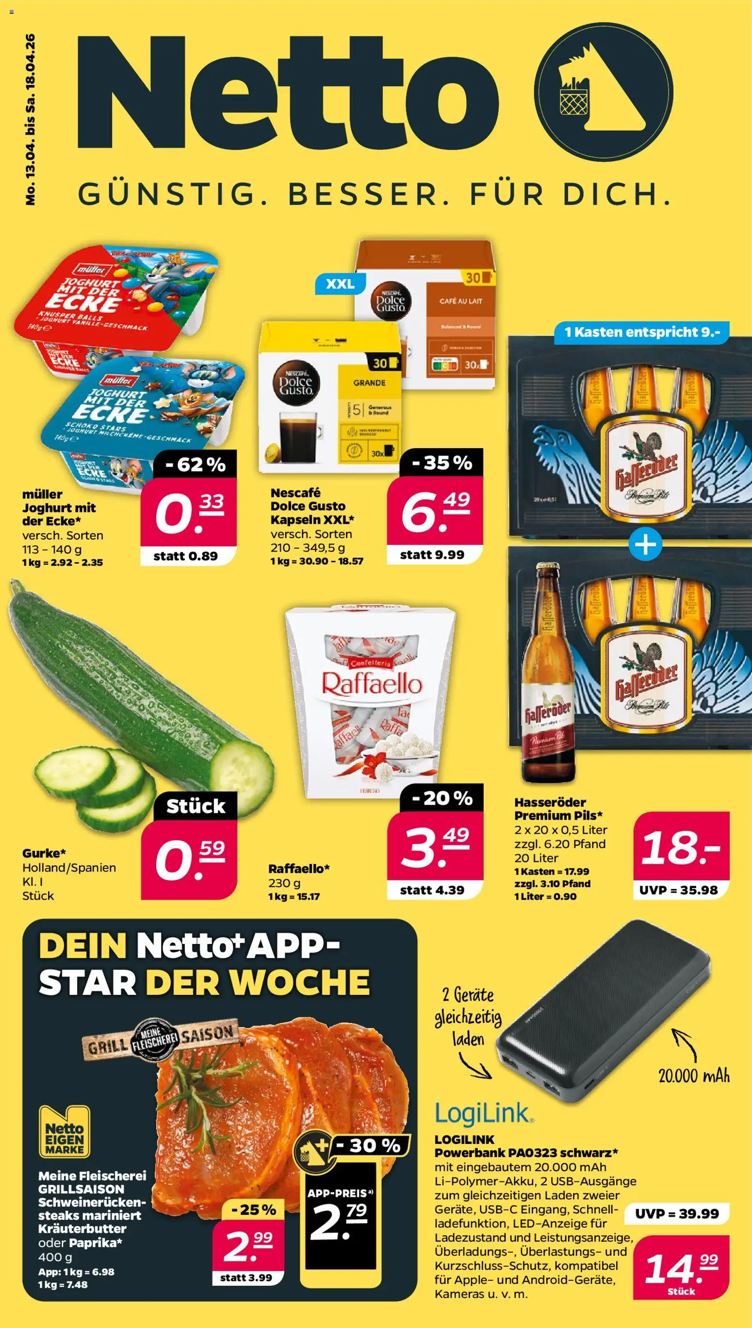 Vorschau von dem Prospekt des Geschäftes Netto, gültig ab dem 13.04.2026