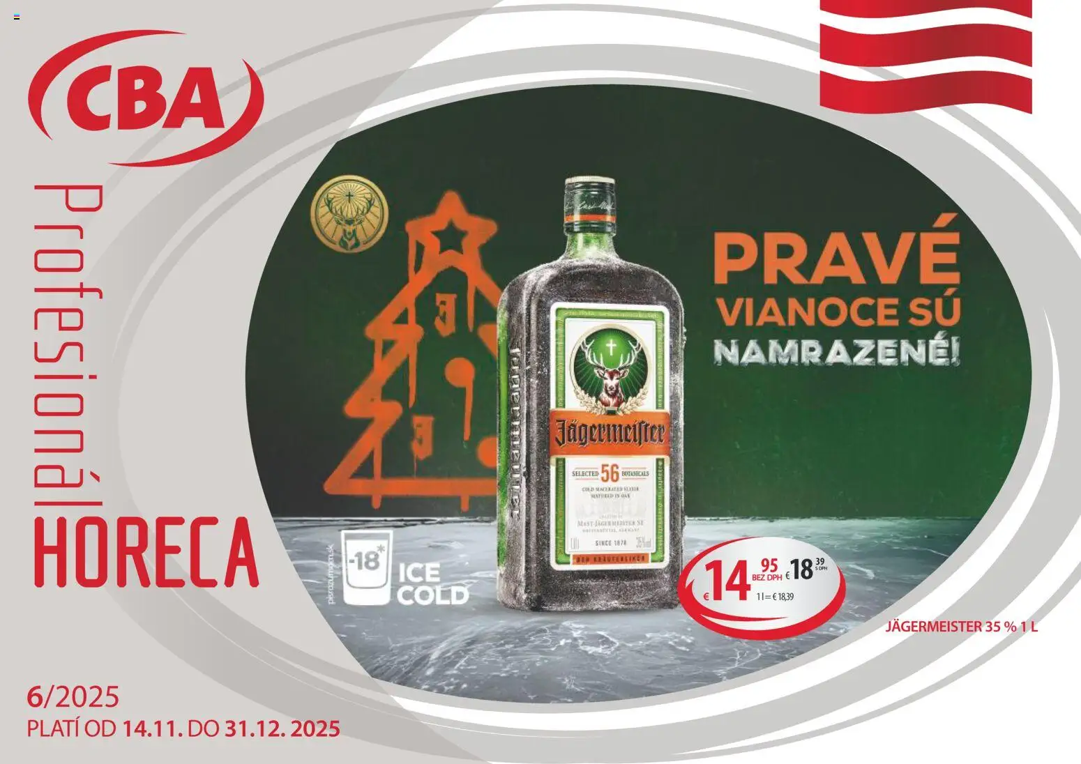 Náhľad CBA Komfos letáku platného od 14.11.2025