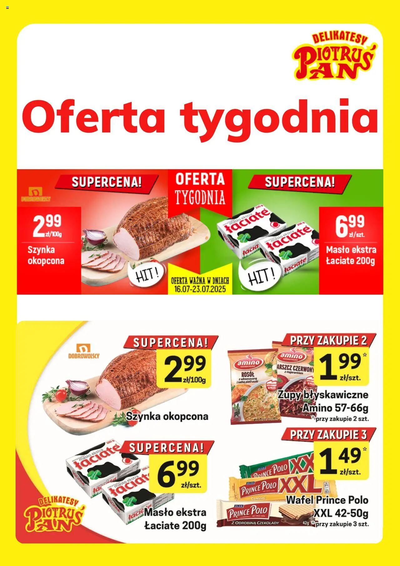 Piotruś Pan Promocje od 16.07.2025 - Nowa Gazetka - Numer strony 1