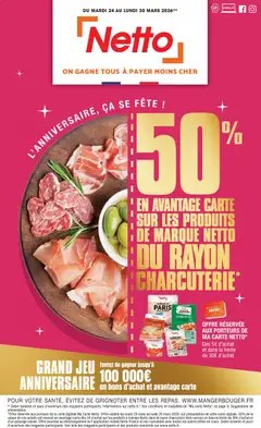 Prévisualisation de Netto - L'anniversaire, ça se fête du magasin Netto formulaire valide 24/03/2026