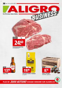 Vorschau des Merkblatts Aktionen Business - Chavannes, Matran, Genève, Sion vom Shop Aligro gültig von 15.09.2025 bis 20.09.2025