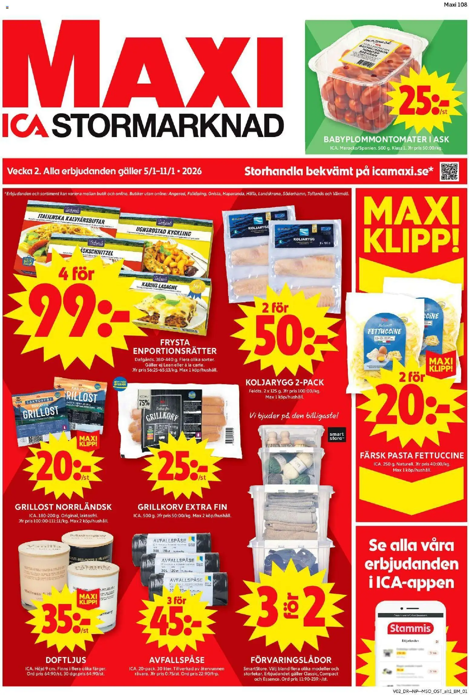 Förhandsgranska reklamblad Bromma från butik ICA Maxi gäller från 05/01/2026