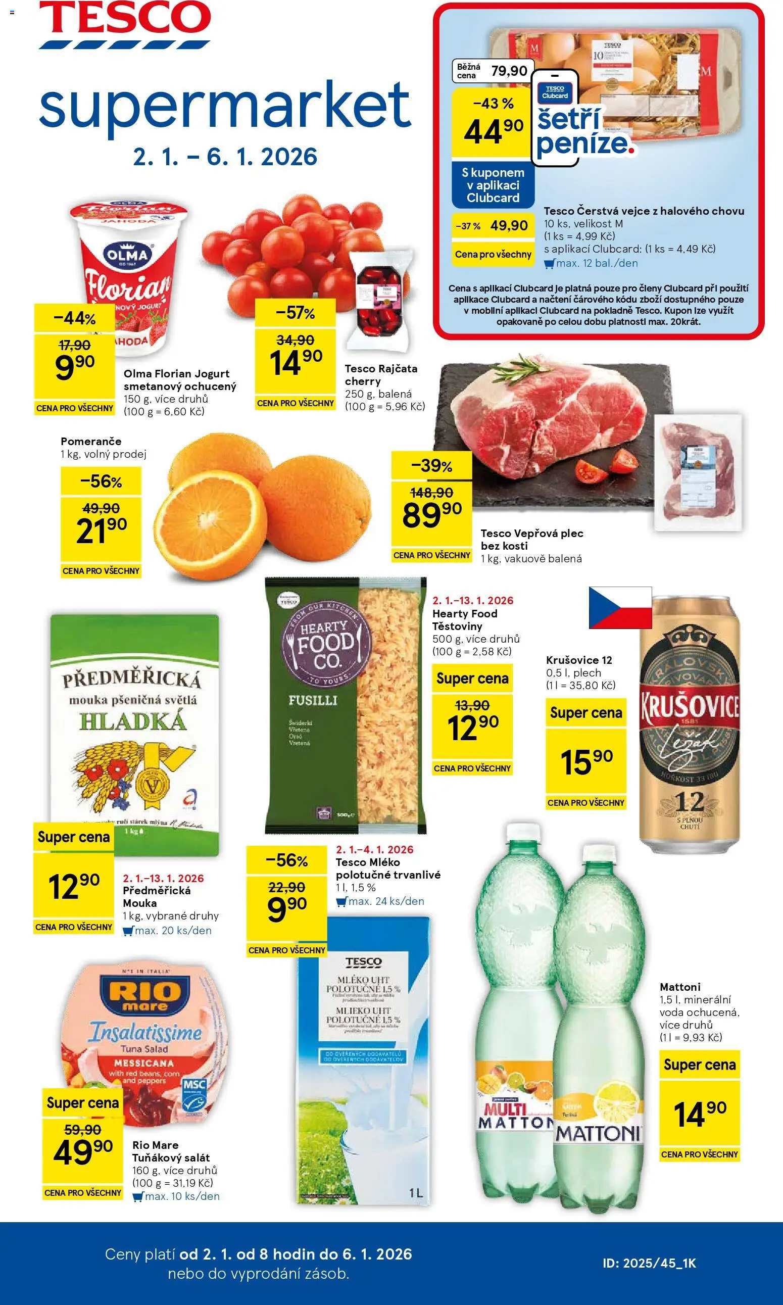 Náhled nabídky: Tesco Supermarket platný od 02.01.2026