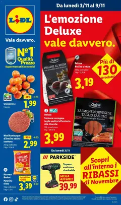 Anteprima dell'opuscolo L'emozione Deluxe vale davvero. dal negozio Lidl valido da 02/11/2025