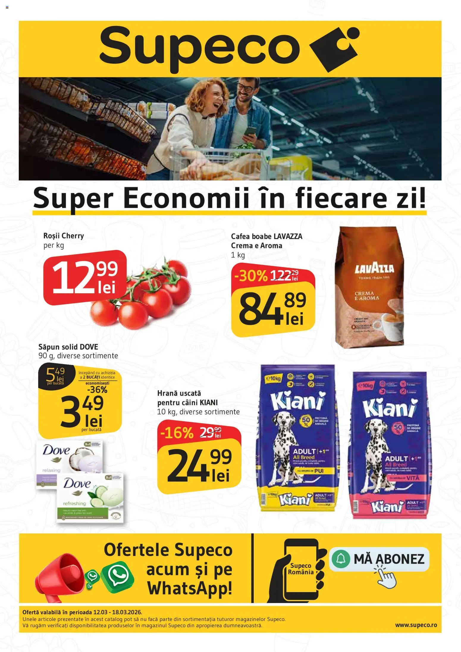 Previzualizarea de cataloage: Supeco Supeco Catalog valabil de la 12.03.2026 - Cafea, Pui, Vită, Cremă, Roșii, Solid, Săpun, Săpun solid