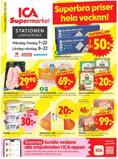 Förhandsgranska reklamblad Landskrona från butik ICA Supermarket gäller från 09/03/2026