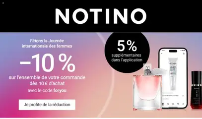 Prévisualisation de Notino du magasin Offres formulaire valide 23/02/2026