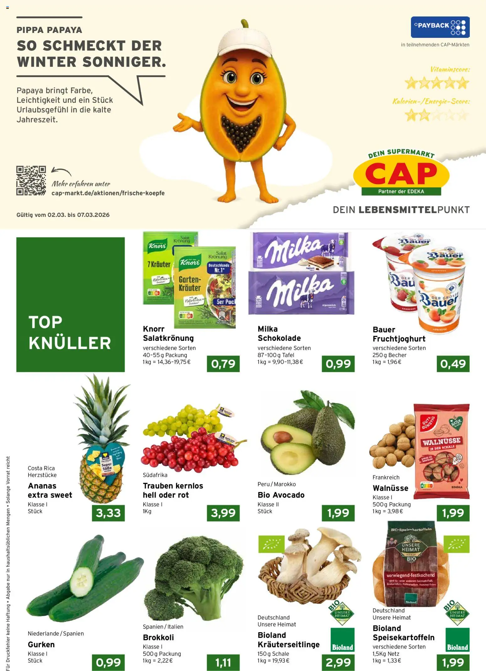 Vorschau von dem Prospekt des Geschäftes CAP Markt, gültig ab dem 02.03.2026