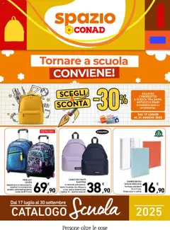 Anteprima dell'opuscolo Volantino Scuola dal negozio Spazio Conad valido da 17/07/2025