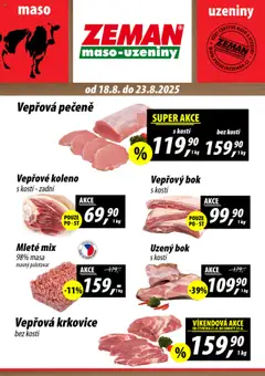 Náhled nabídky: Prodejny Zeman Leták platný od 18.08.2025