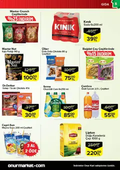 Onur Market Katalog - İstanbul 28.10.2025 - Broşürünün önizlemesi | Strana: 5