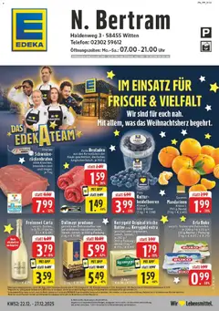 Vorschau von dem Prospekt des Geschäftes Edeka, gültig ab dem 22.12.2025